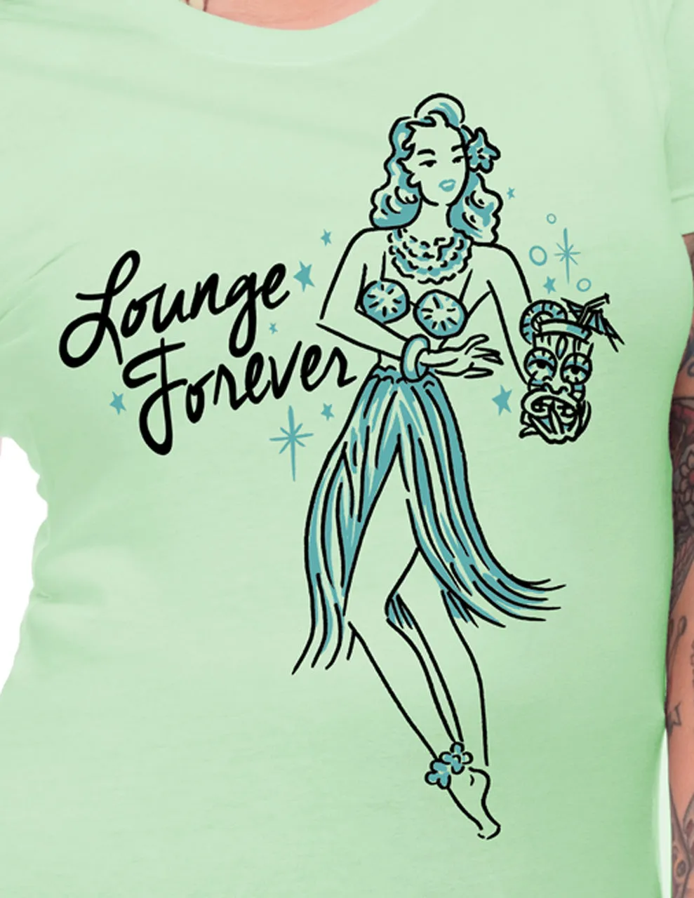 Lounge Forever Tee in Mint (S ONLY)