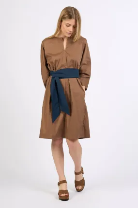 Max Mara Abito LEILA Corto Marrone/Blu Donna