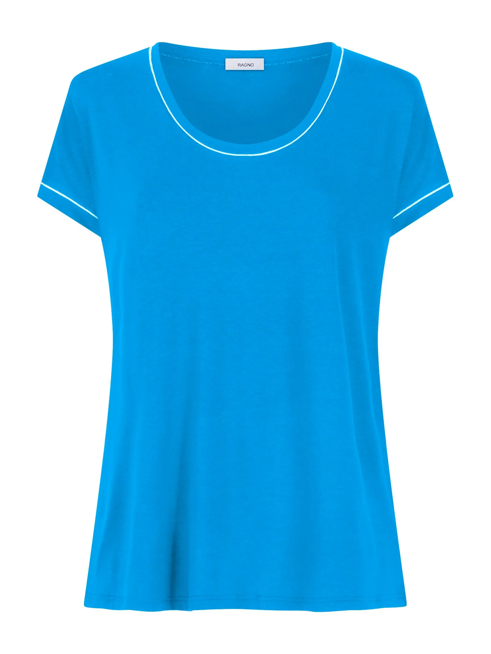 Maxi T-shirt girocollo in Viscosa Summer - Diva Blue