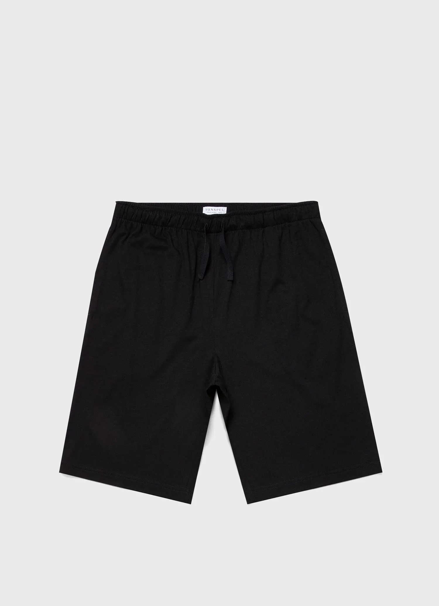 Men's Cotton Modal Lounge Shorts in Black