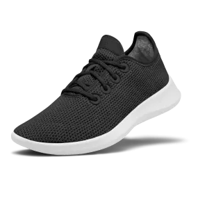 Men's Tree Runners - Jet Black (White Sole)