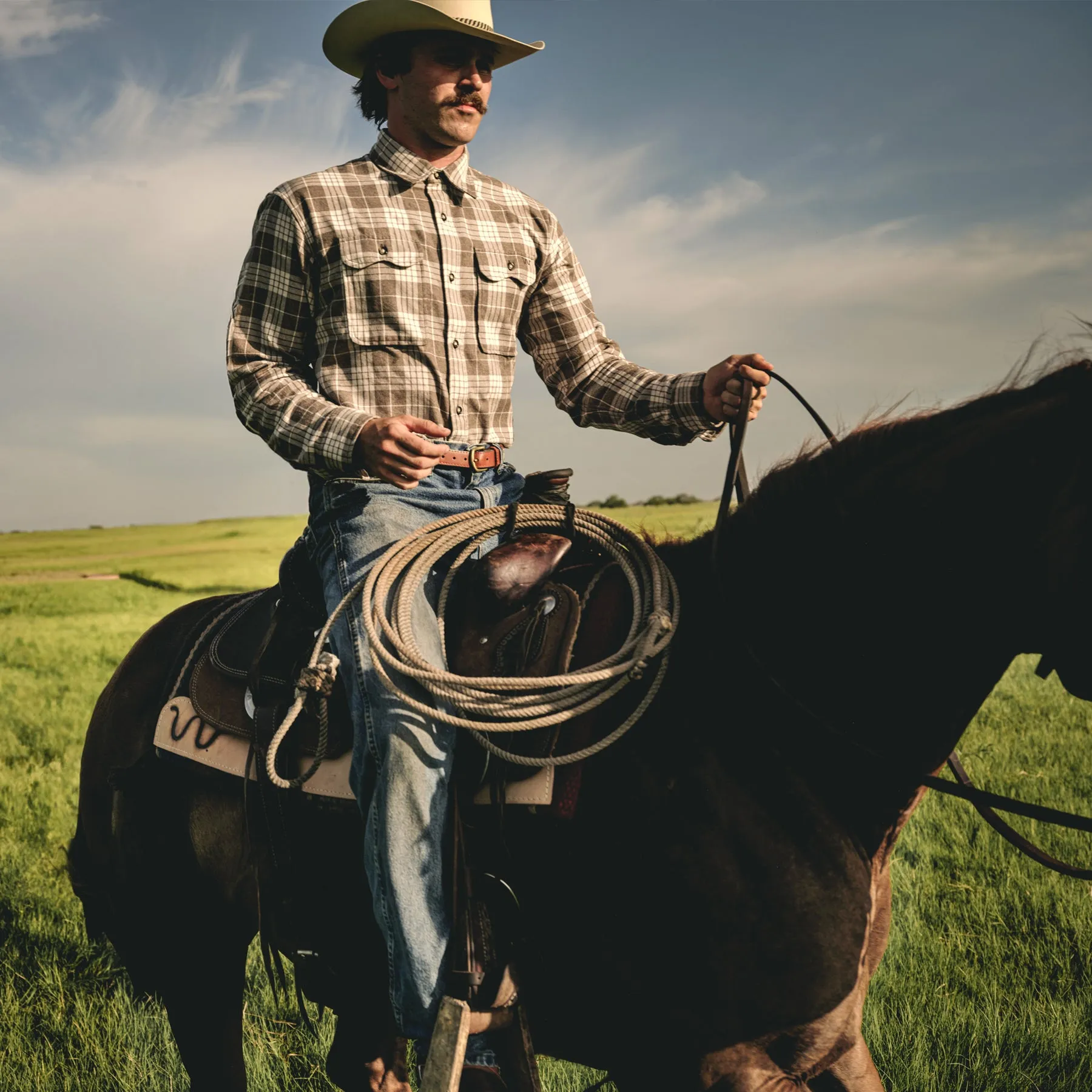 Men’s Two Pocket Ranch Shirt, Flannel