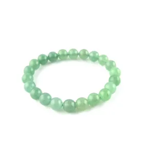 Natural Green Aventurine Beaded Stretch Bracelet