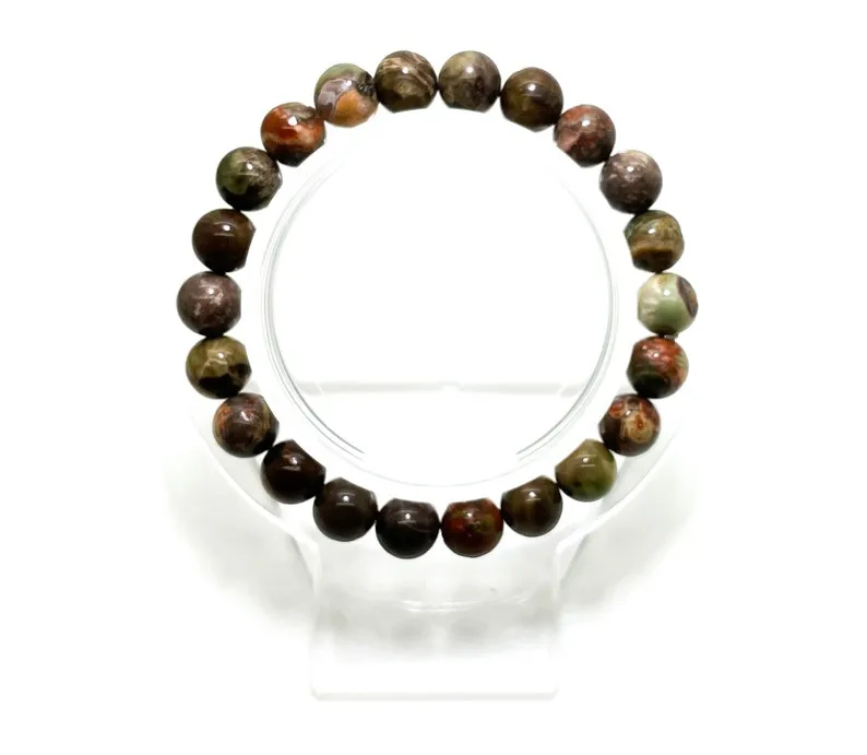 Natural Ocean Jasper Gemstone Beads Bracelet