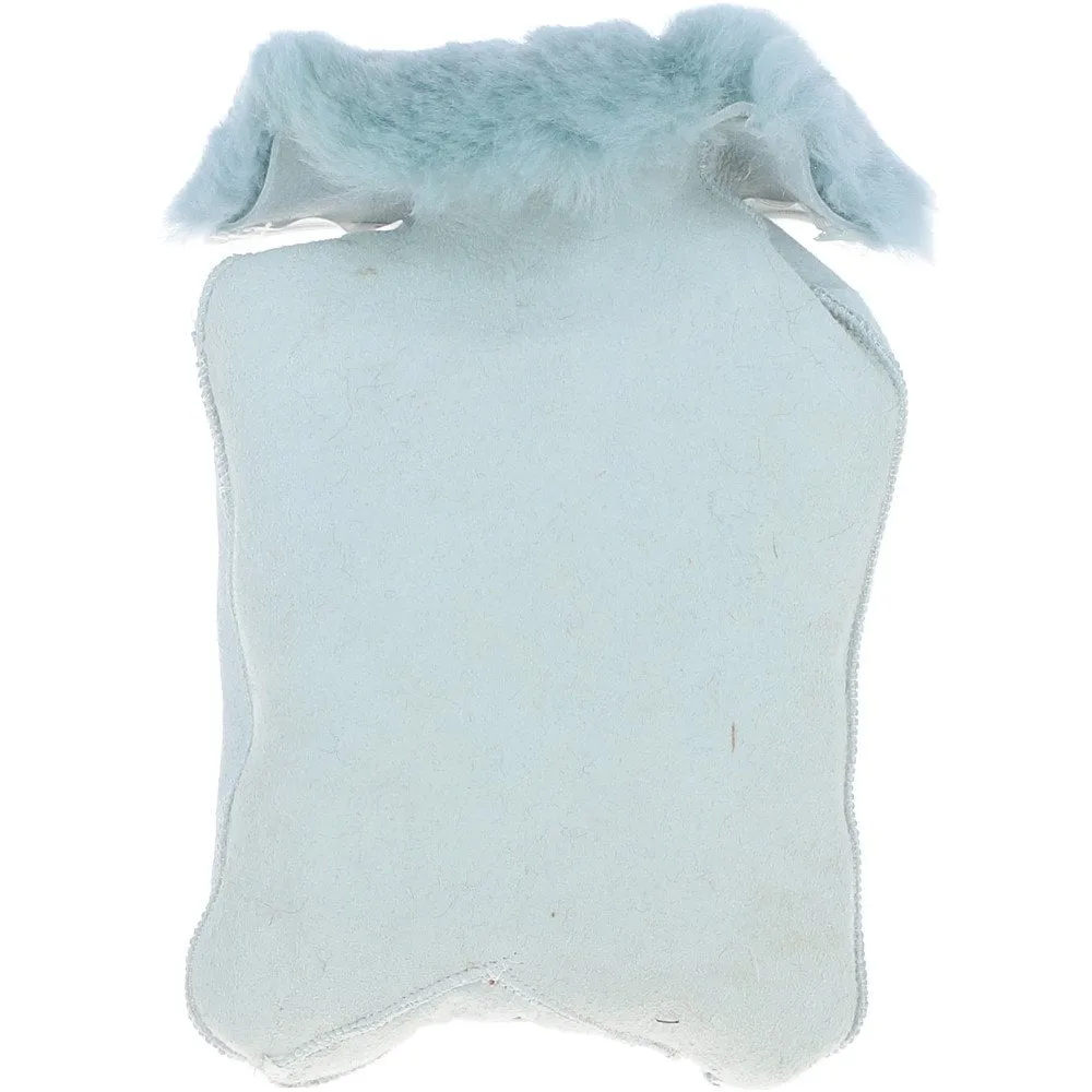 Natural Sheepskin Hot Water Bottle Cover Duck Egg:  HW Bottle Cover 2L