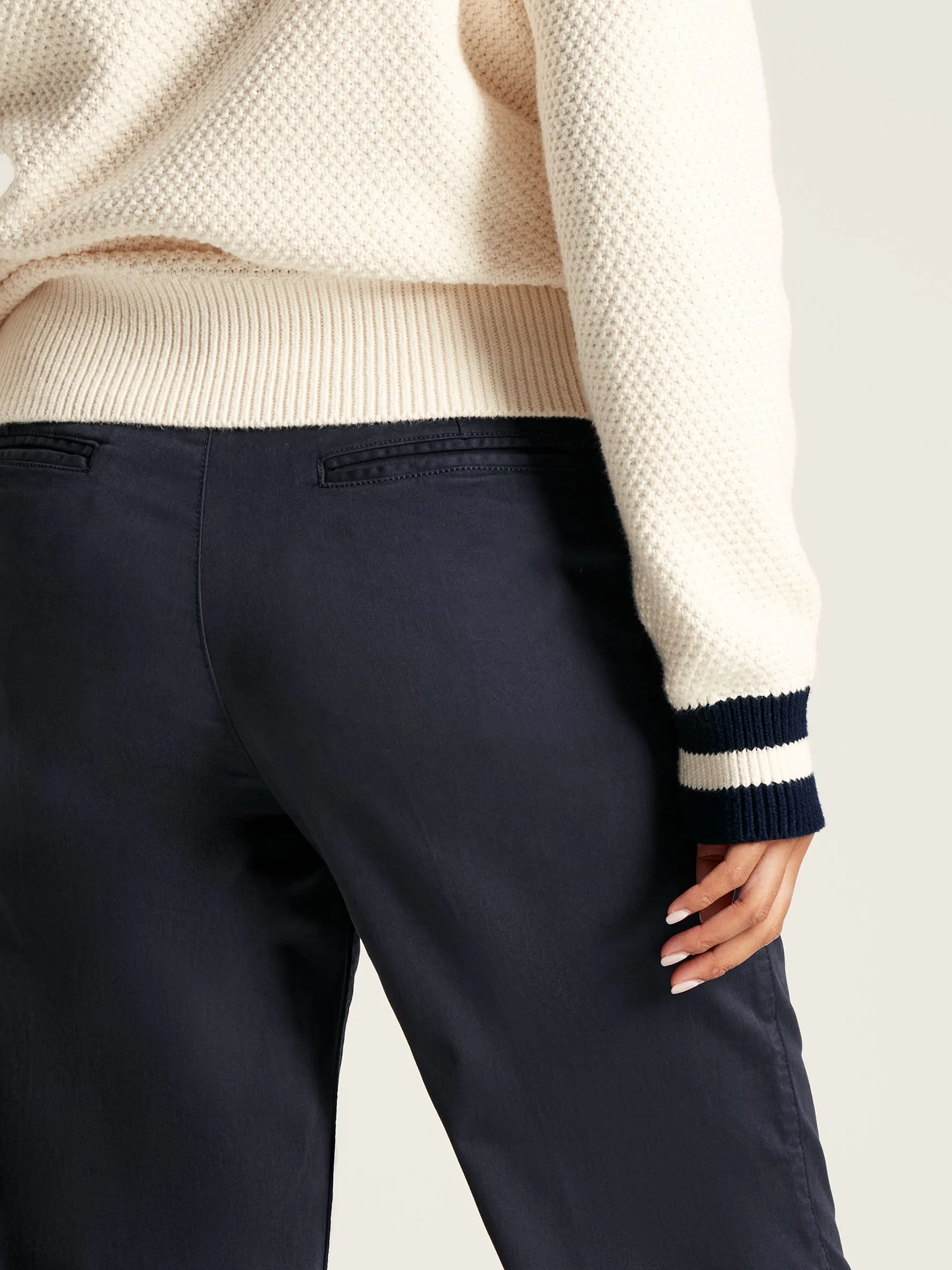 Navy Straight Leg Chinos