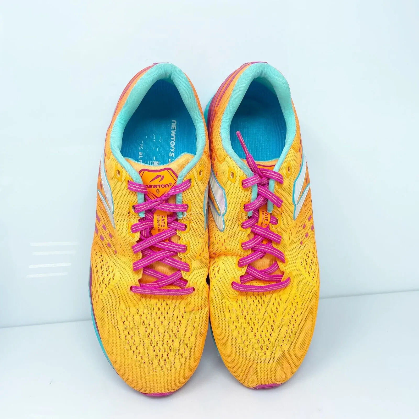 Newton Womens Fate 8 W011622 Yellow Running Shoes Sneakers Size 10.5