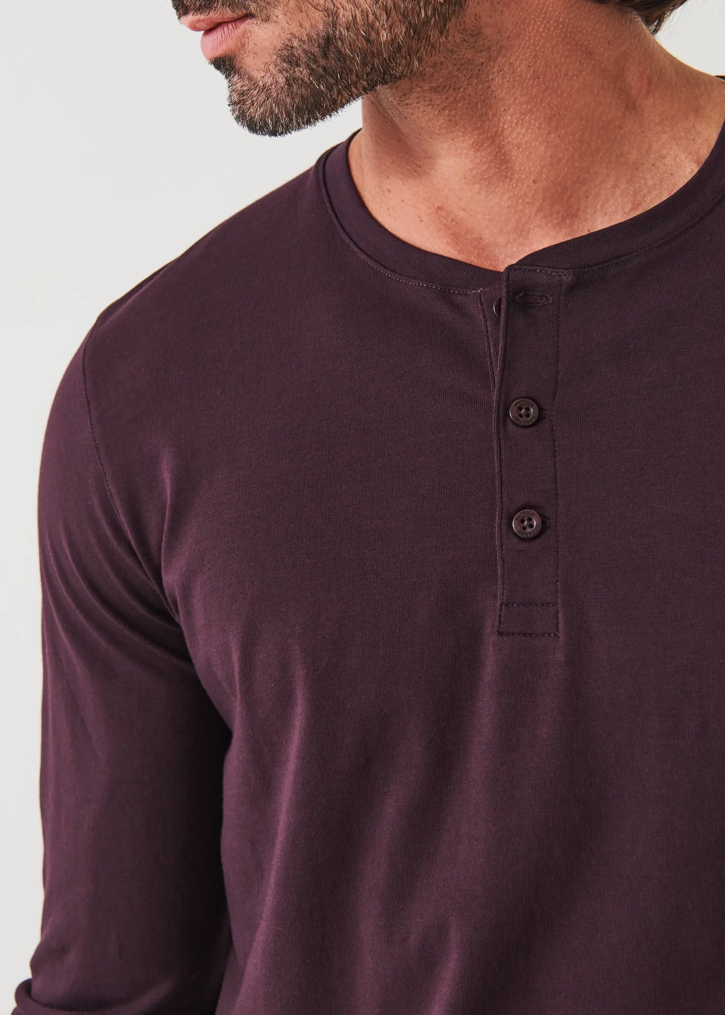 PIMA COTTON STRETCH HENLEY