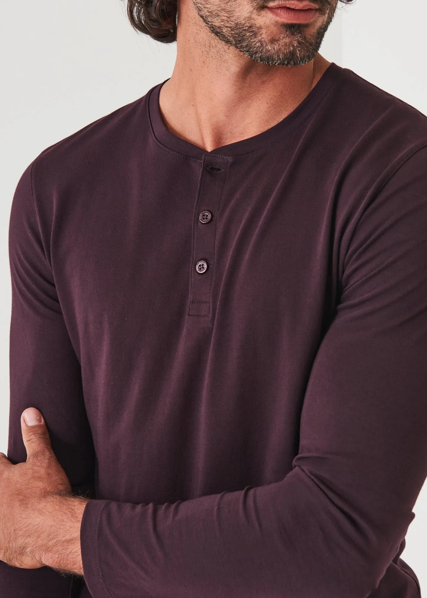 PIMA COTTON STRETCH HENLEY