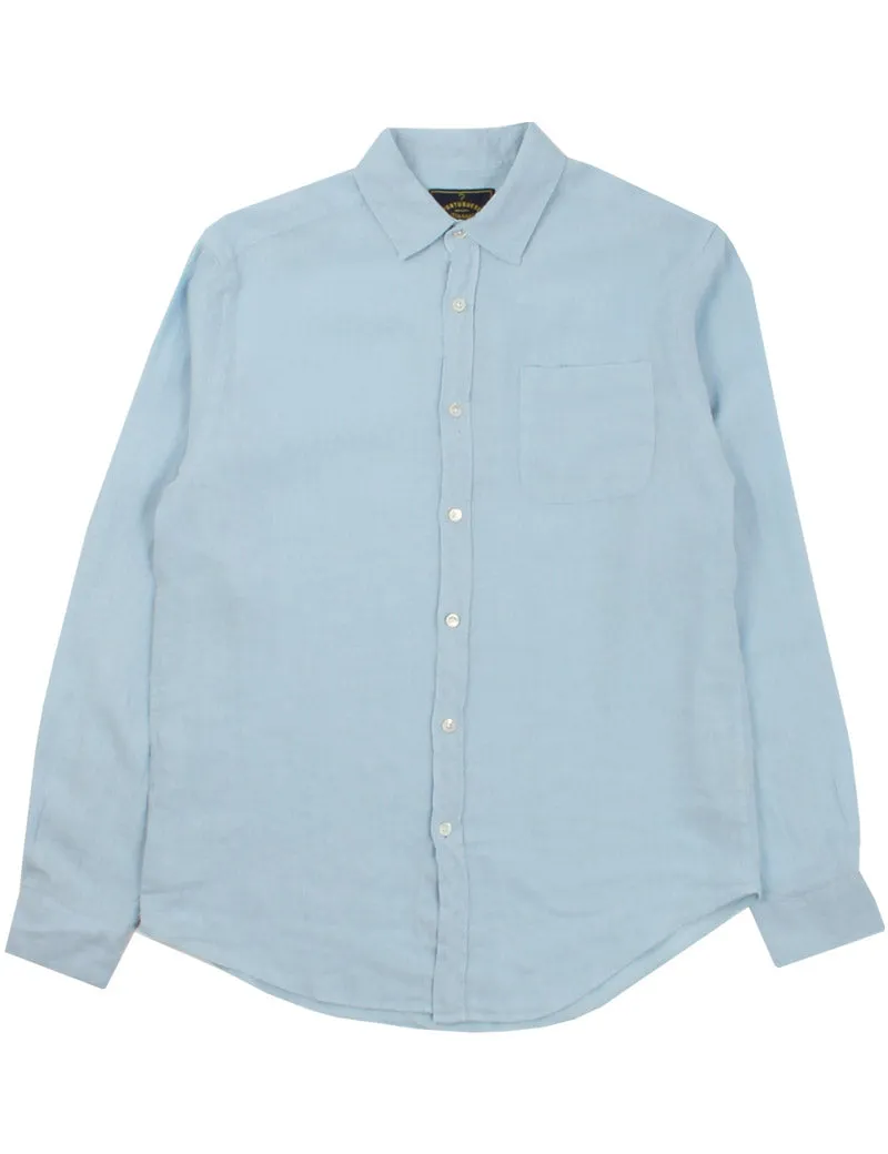 Portuguese Flannel Linen Long Sleeve Shirt Sky