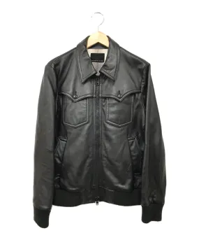 [Pre-owned] NUMBER (N)INE Sheepskin Western Switched Leather Jacket