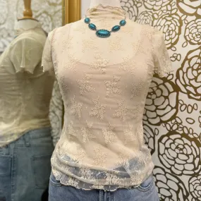 Pretty In The City Lace Top