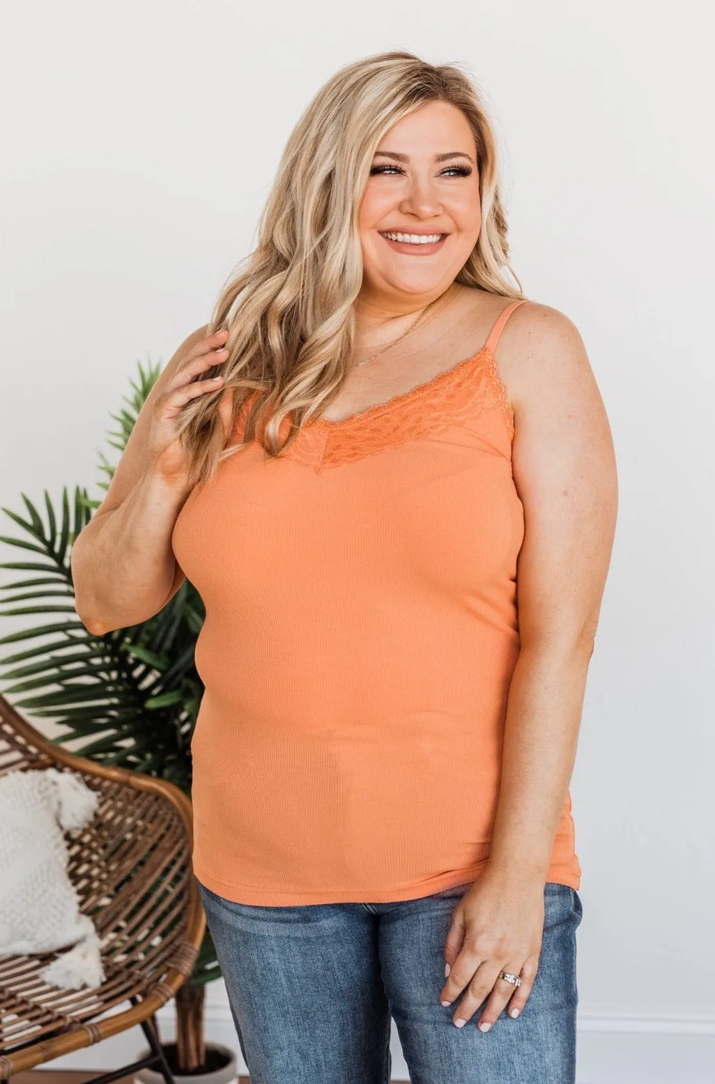 Pulse Basics All You Ever Wanted Lace Tank- Sherbert