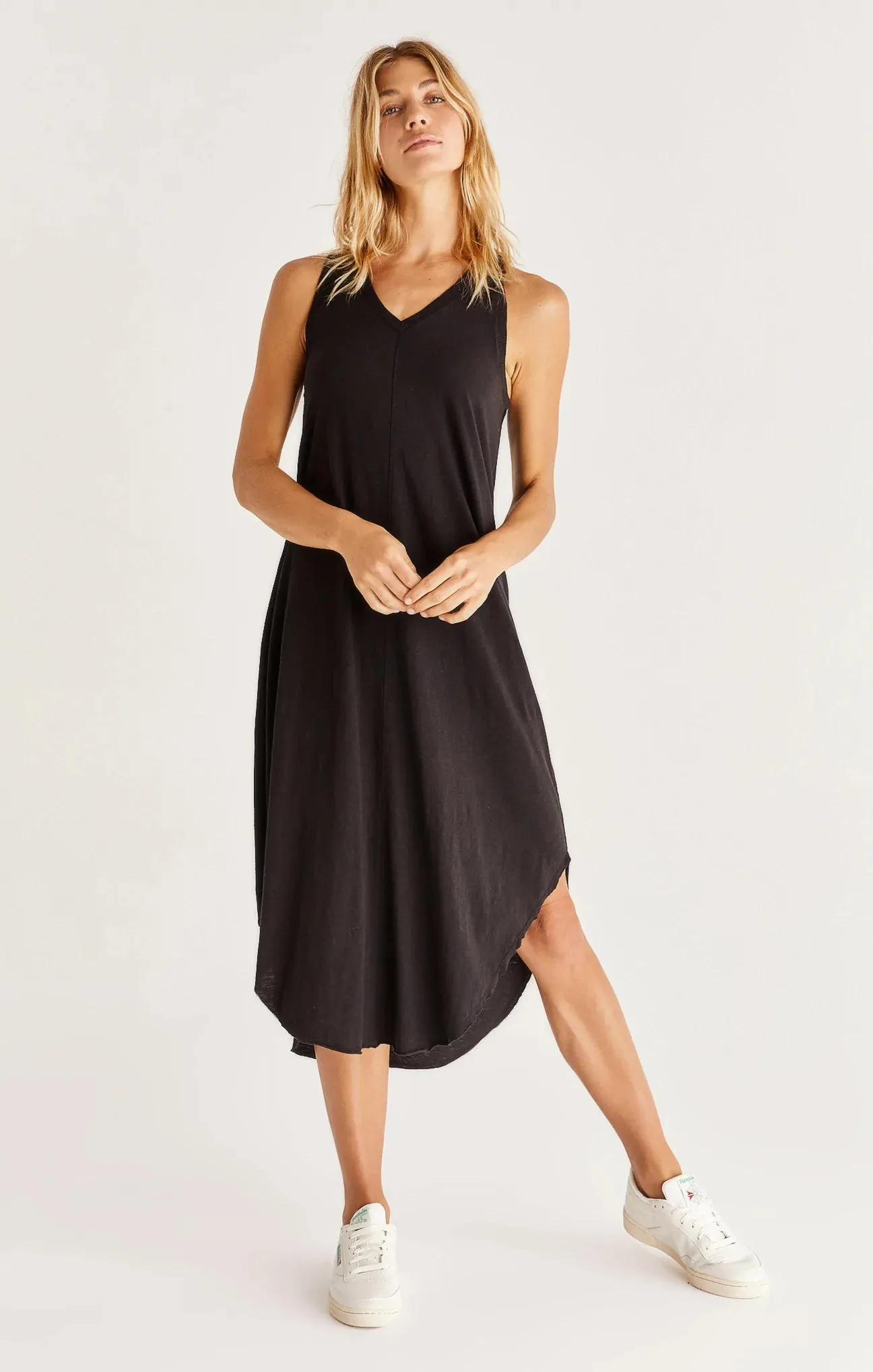 Reverie Slub Midi Dress