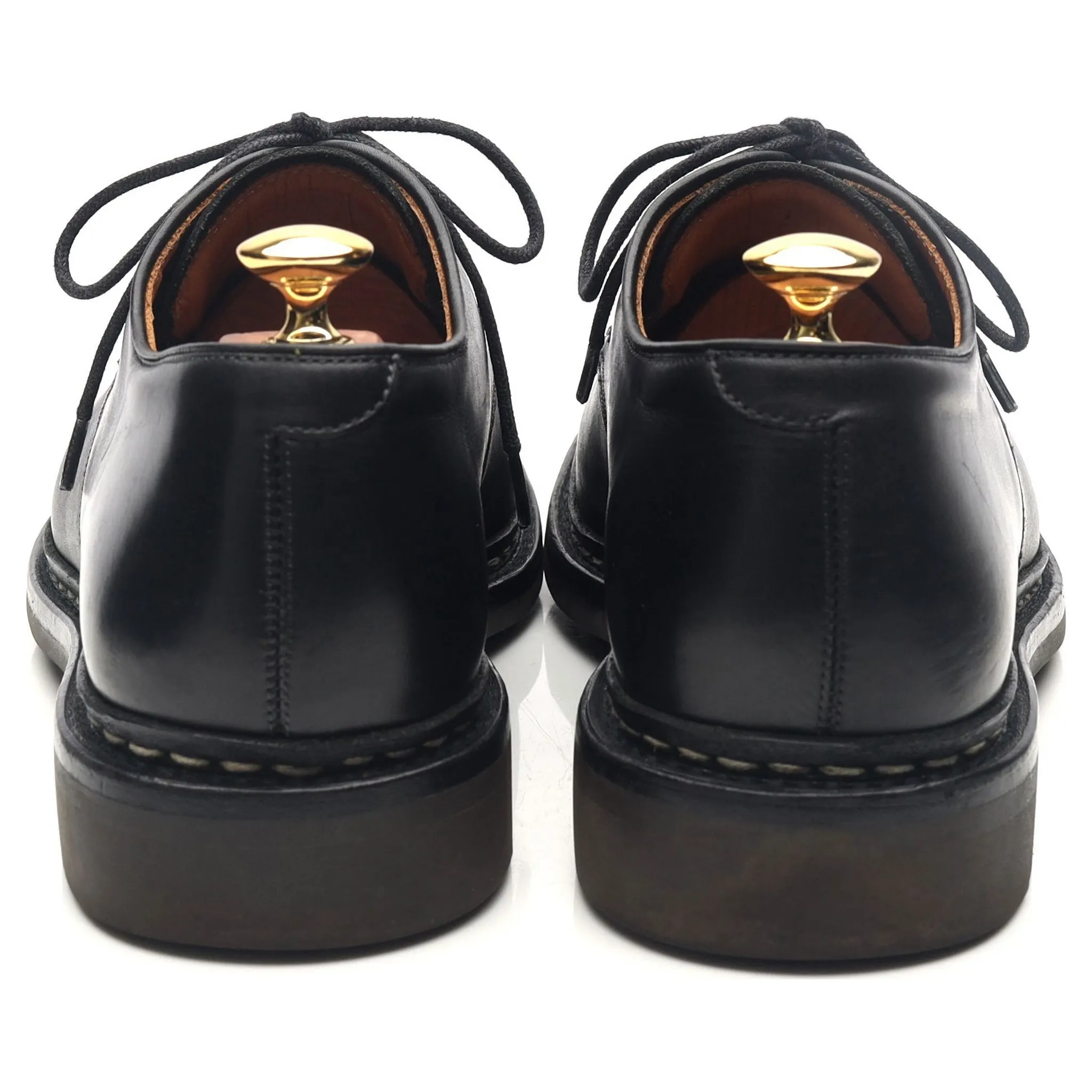 'Rhus' Black Leather Split Toe Derby UK 9