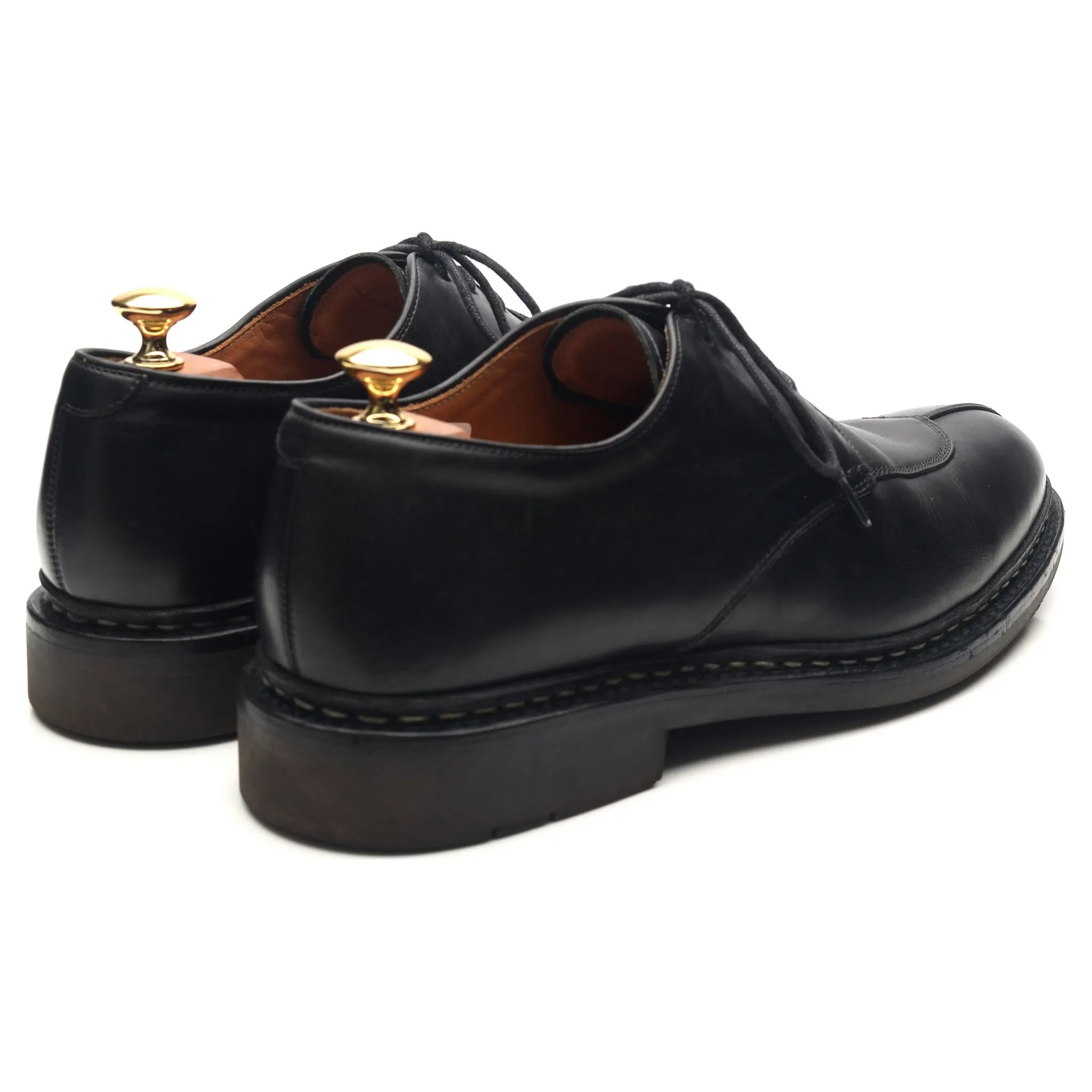 'Rhus' Black Leather Split Toe Derby UK 9