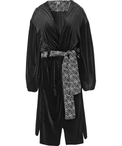 Rien by Penny Vomva Women's Marie Antoinette Kimono Black