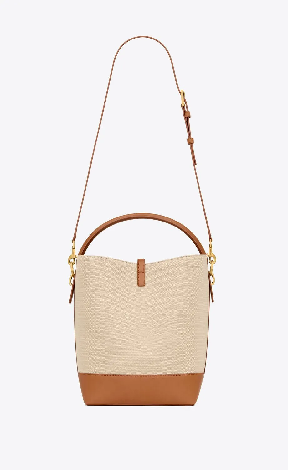 SAINT LAURENT Elegant Desert Dust Mini Bucket Bag