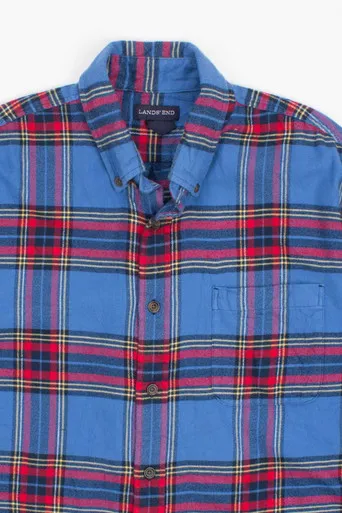 Super Soft Blue & Red Vintage Flannel