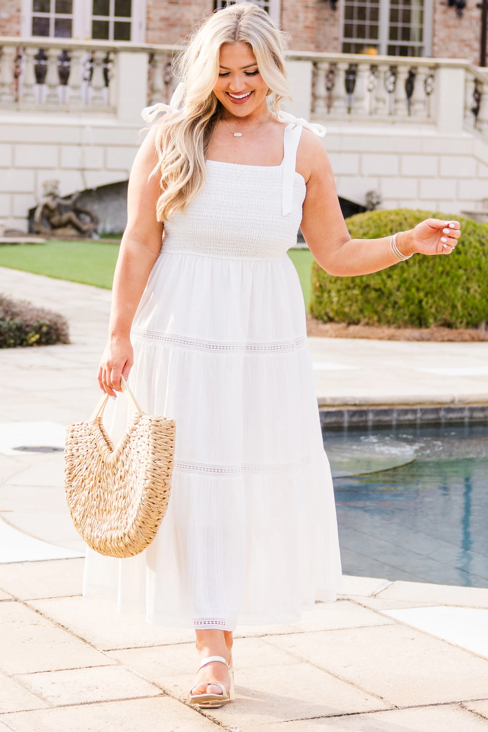 Sweetly Stunning Dress, White