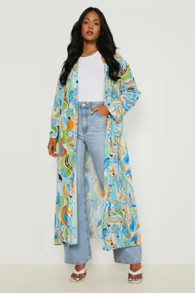 Tall Paisley Print Kimono