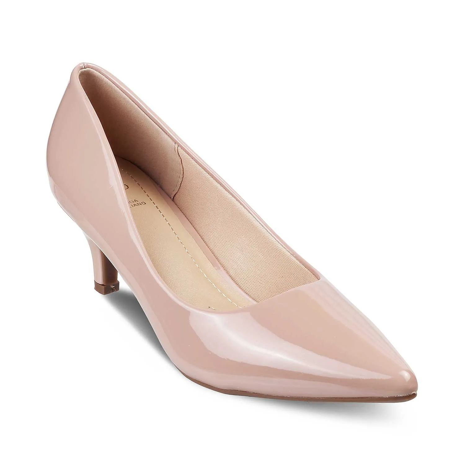 The Hope Pink Women's Dress Kitten Heel Pumps