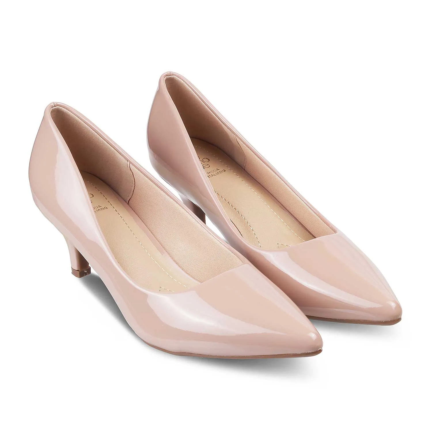 The Hope Pink Women's Dress Kitten Heel Pumps