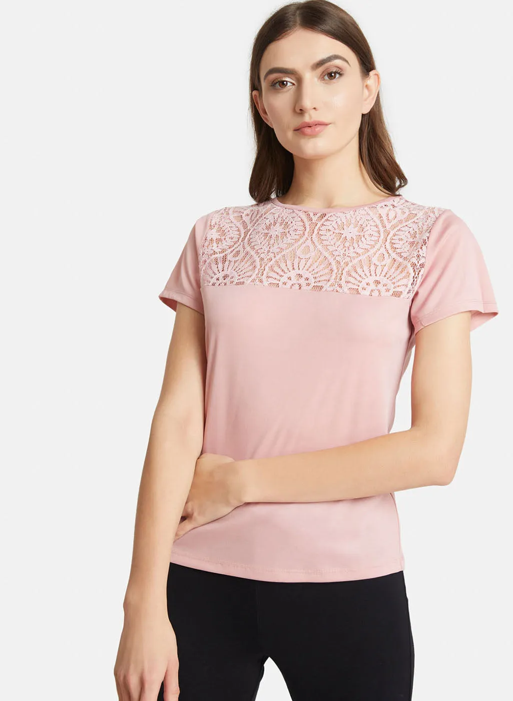 Top With Lace Insert