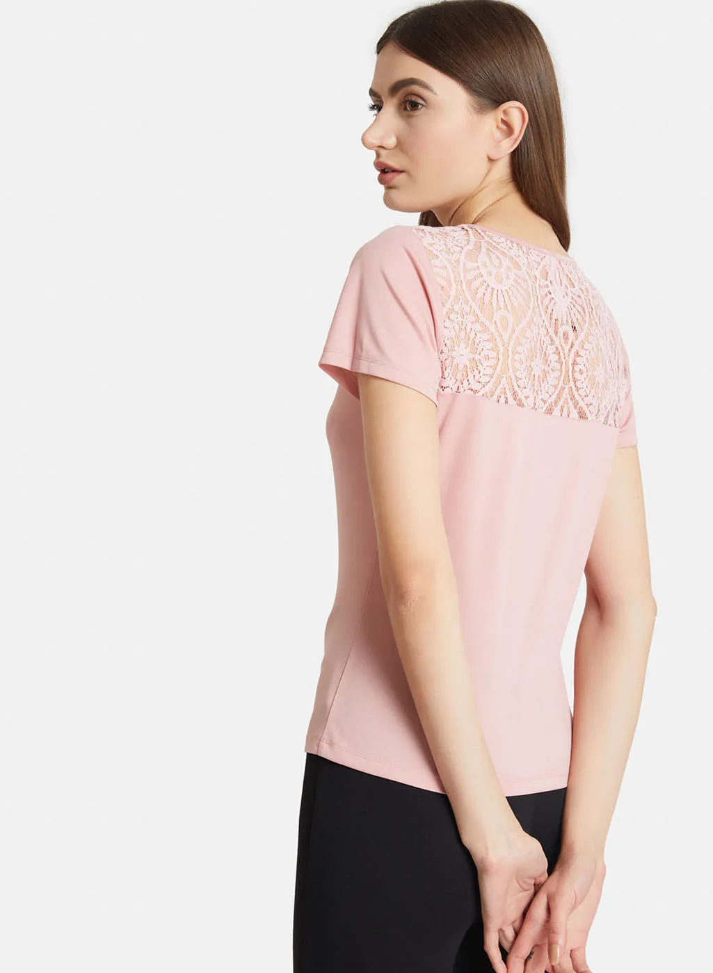 Top With Lace Insert