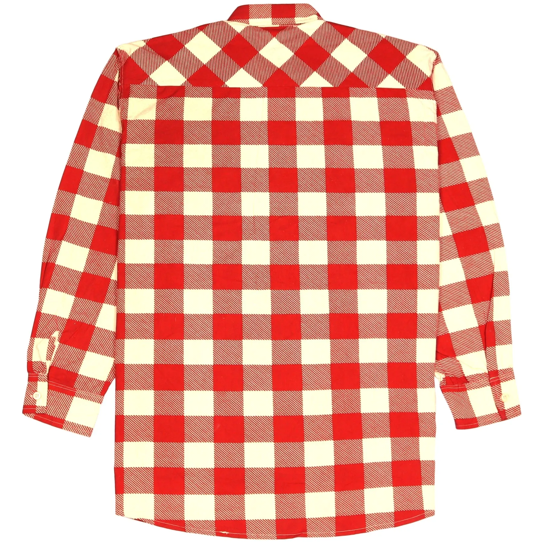 Trapper Checkered Flannel Shirt Red Cream