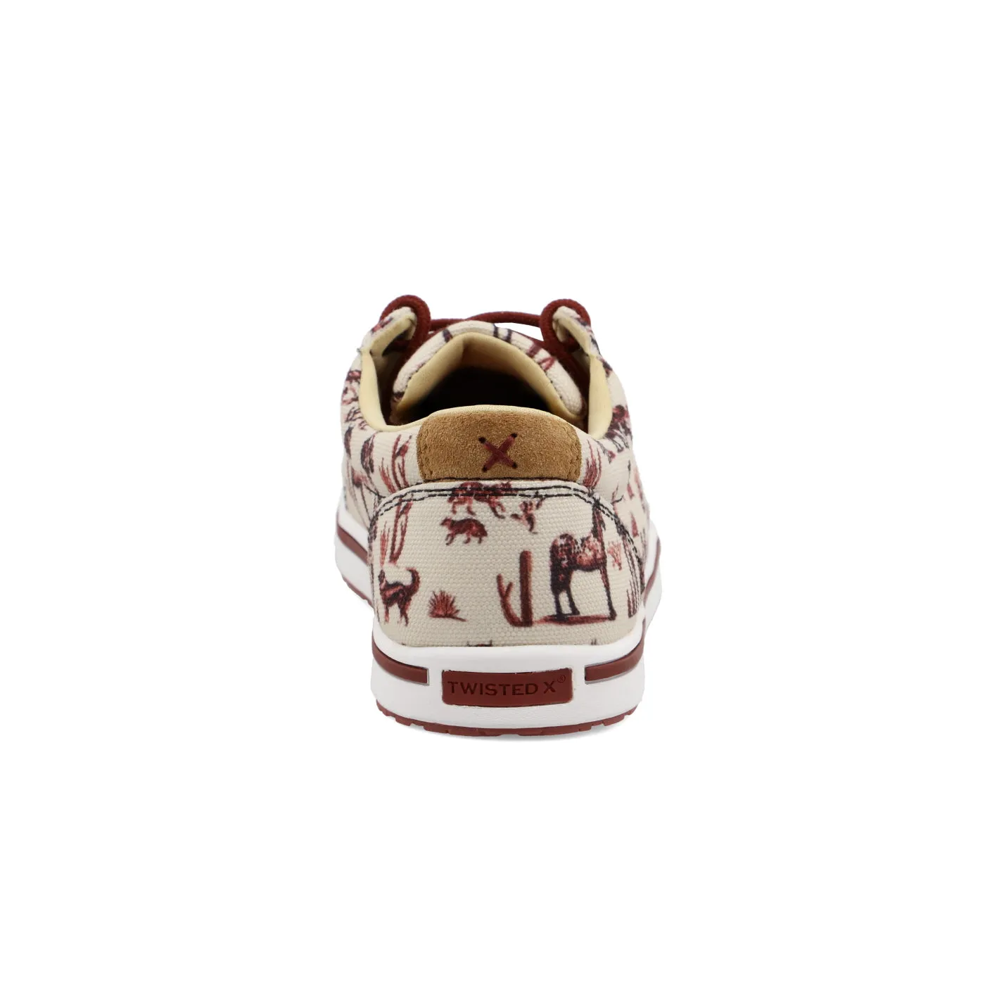 Twisted X Kid's Maroon and Ivory Kicks