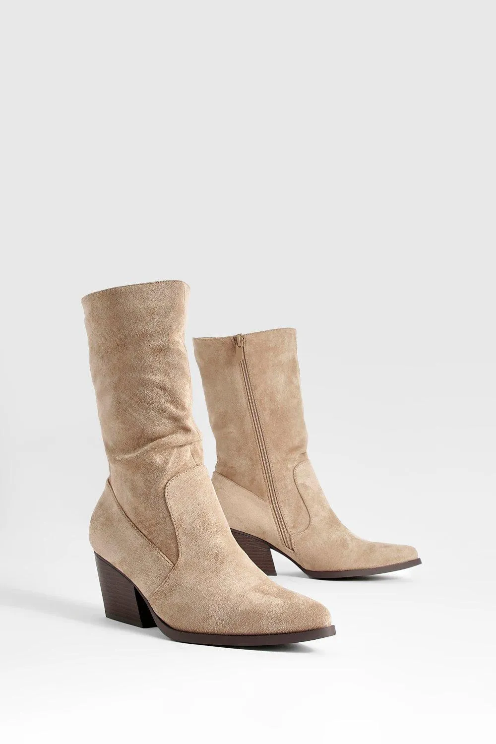 Wide Width Slouchy Western Cowboy Boots