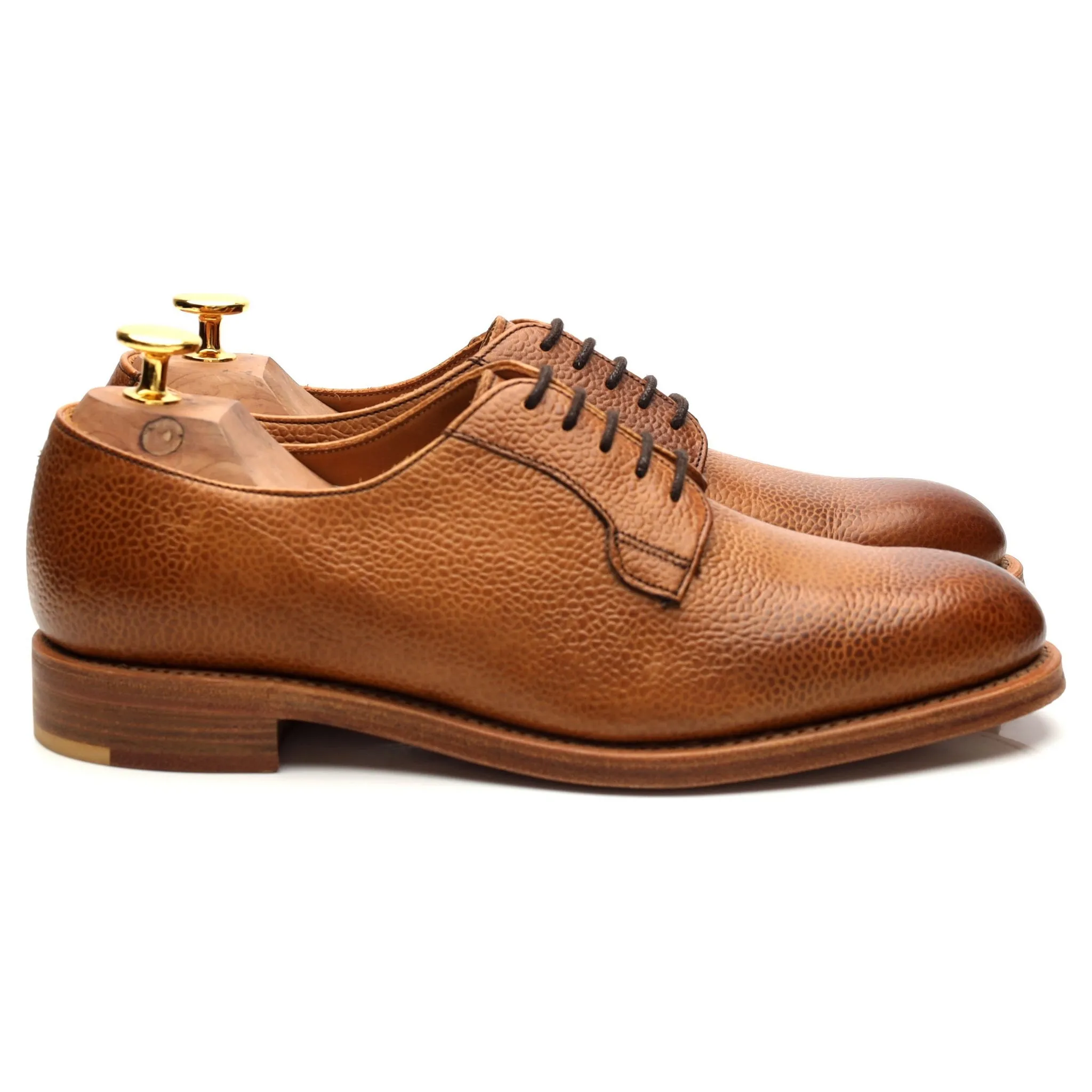 Women's 'Mabel' Brown Leather Derby UK 5 D