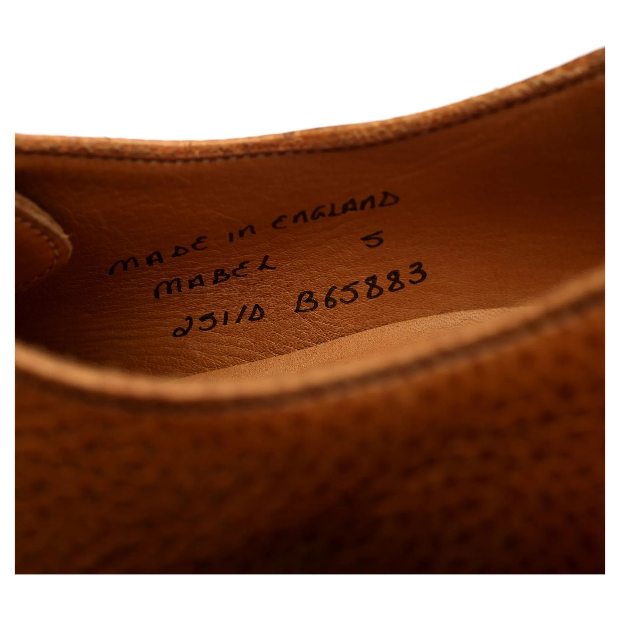 Women's 'Mabel' Brown Leather Derby UK 5 D