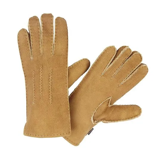 WOMEN'S TAN SHEEPSKIN GLOVES