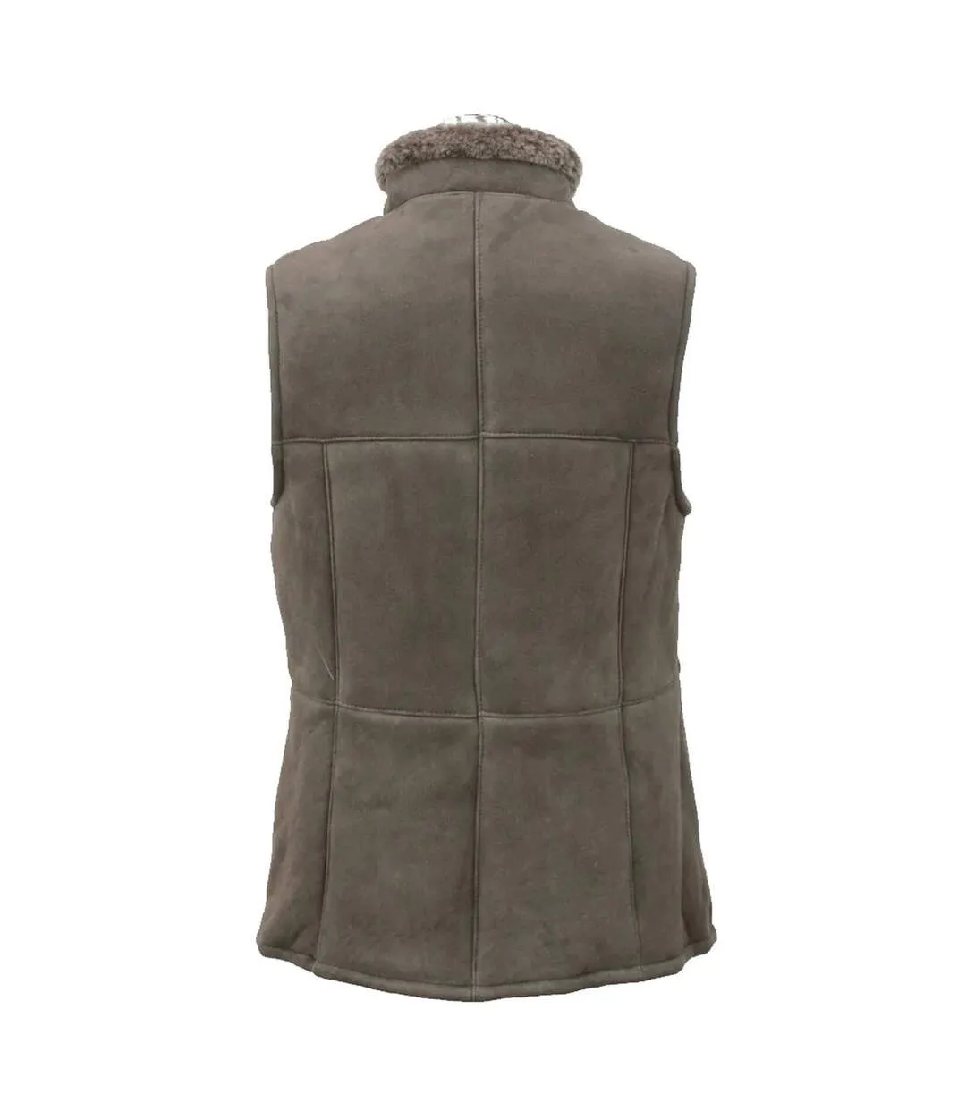 Womens/ladies gilly sheepskin gilet dark vizon Eastern Counties Leather