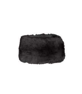 Womens/ladies kate cossack style sheepskin hat black/black Eastern Counties Leather