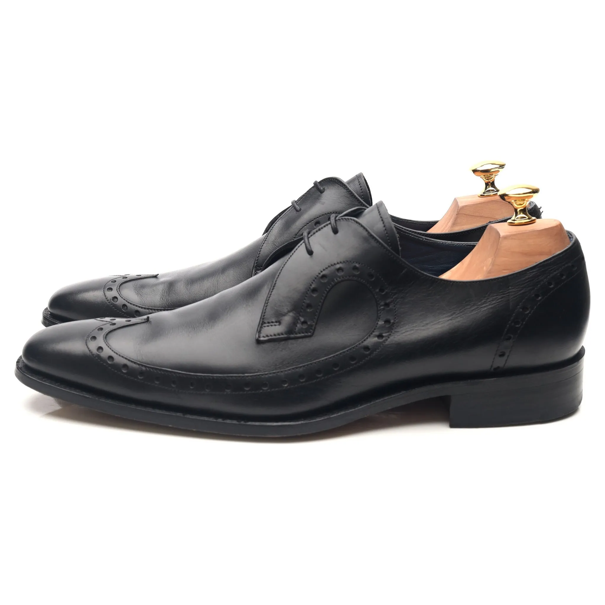 'Woody' Black Leather Derby UK 10 F