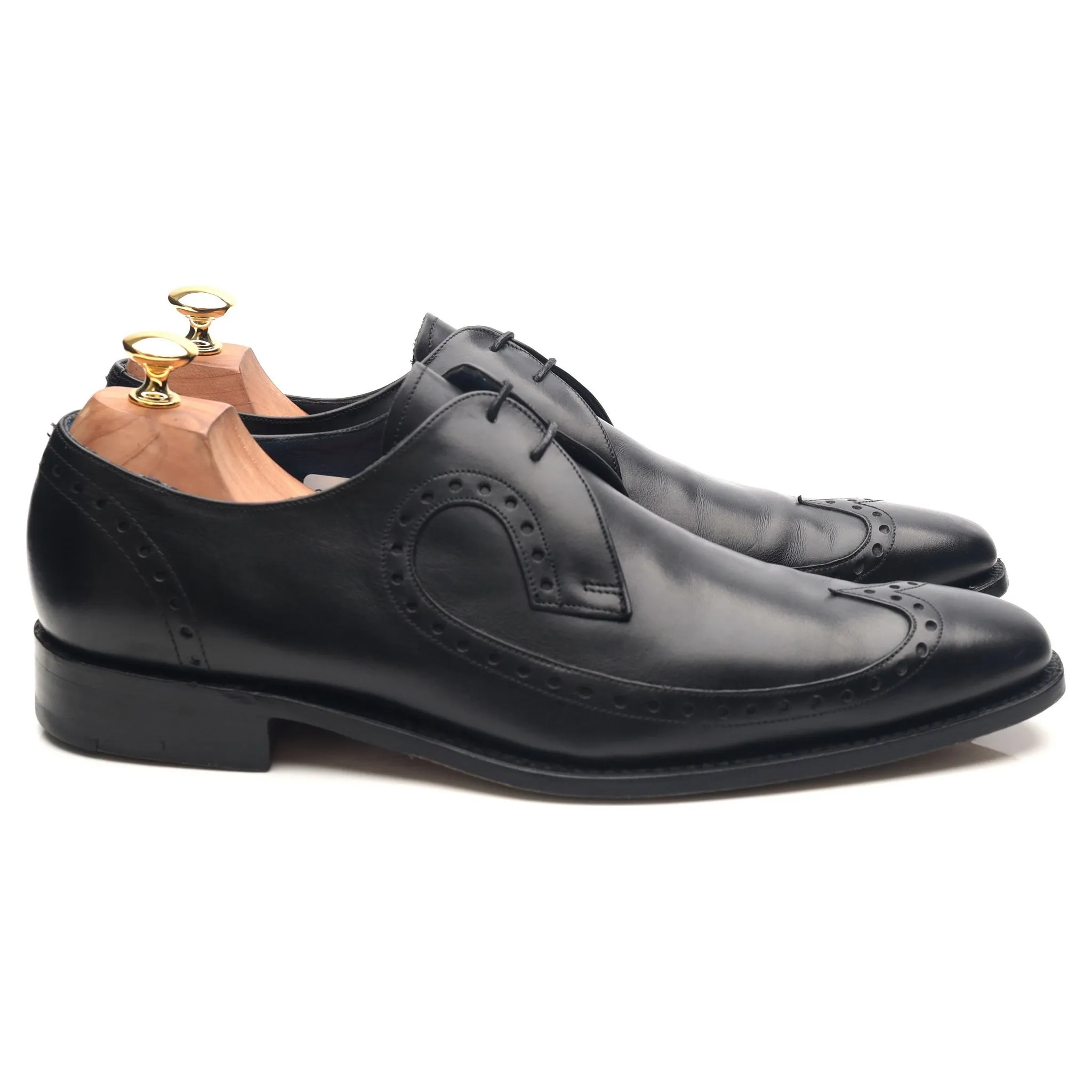 'Woody' Black Leather Derby UK 10 F