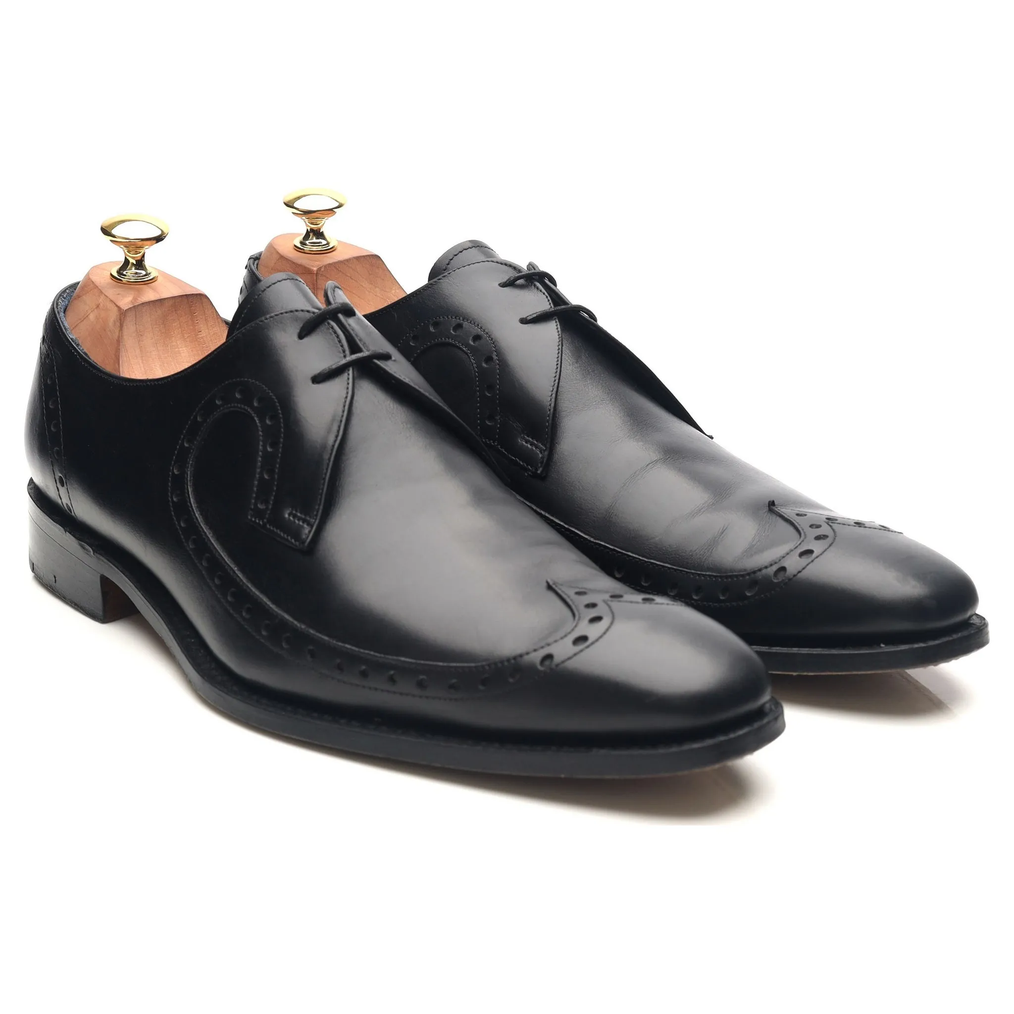 'Woody' Black Leather Derby UK 10 F