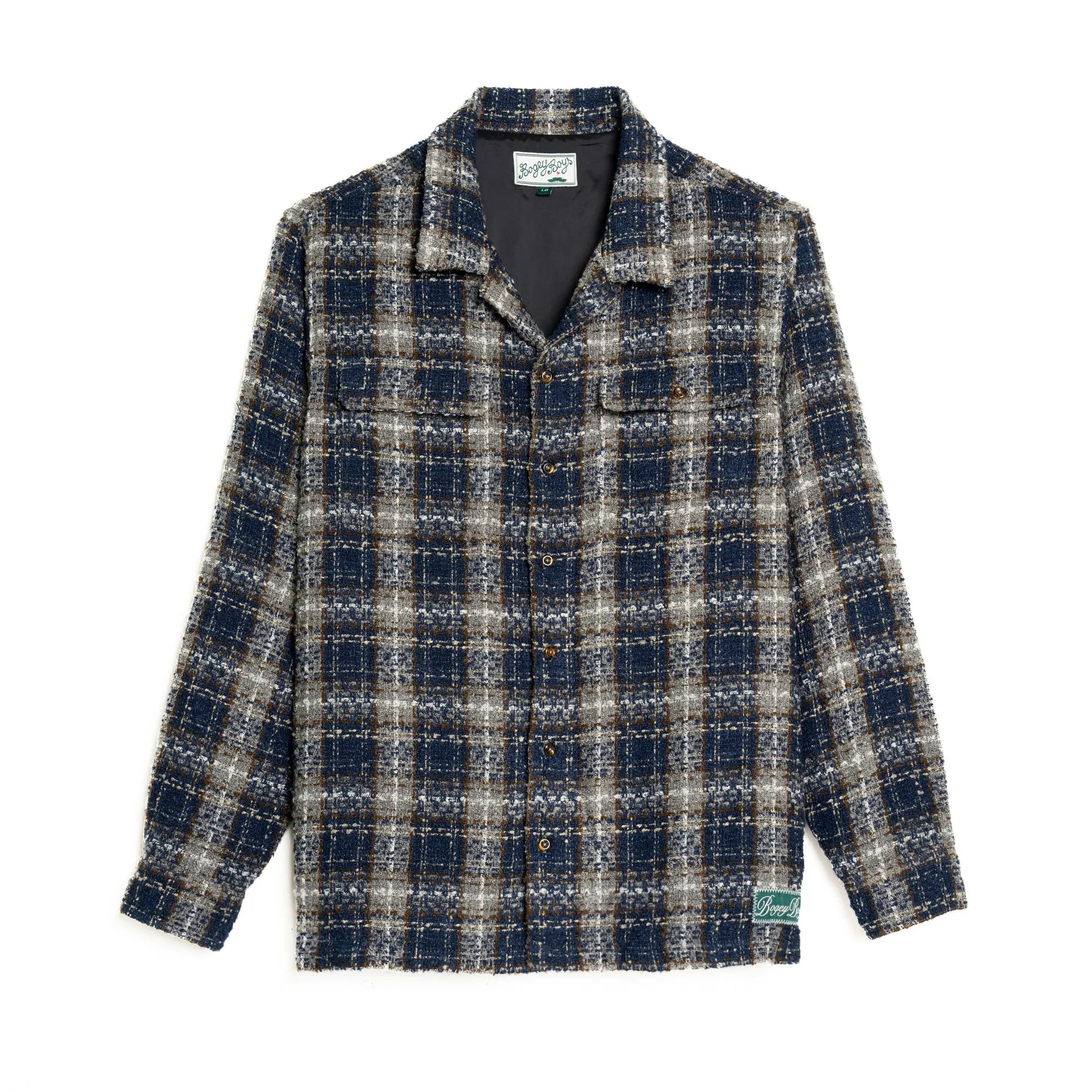 Wool Flannel Shirt - Dark Plaid